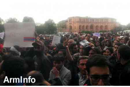 Акции протеста продолжаются не только в Ереване, но и в областях страны
